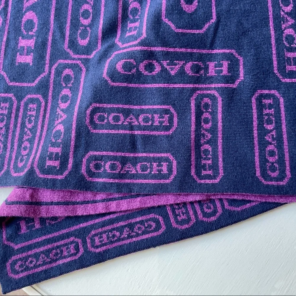 Coach Knit Scarf - Picture 7 of 10